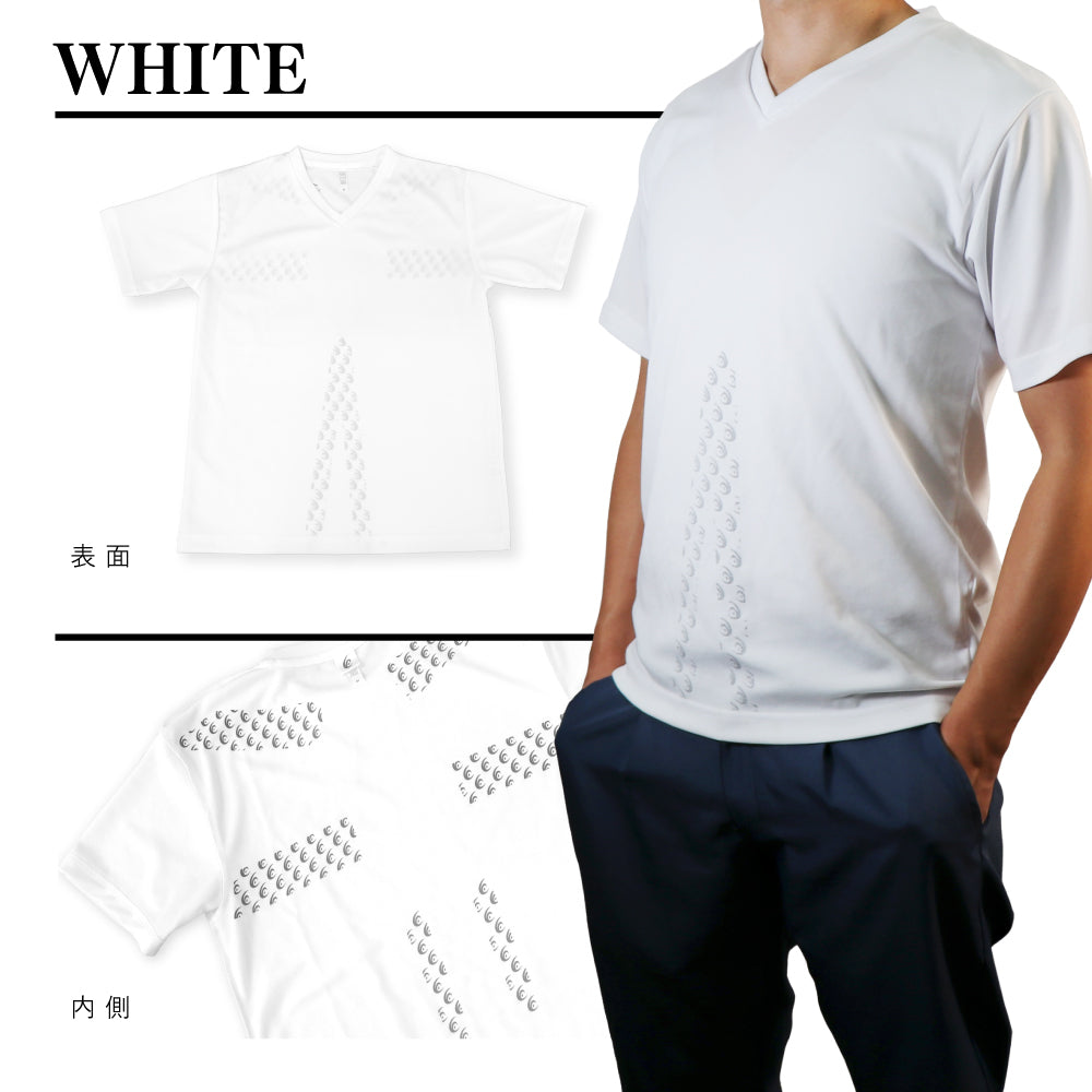 ファッションの リライブ ポリエステル ホワイト 白 無地 Tシャツ L T 